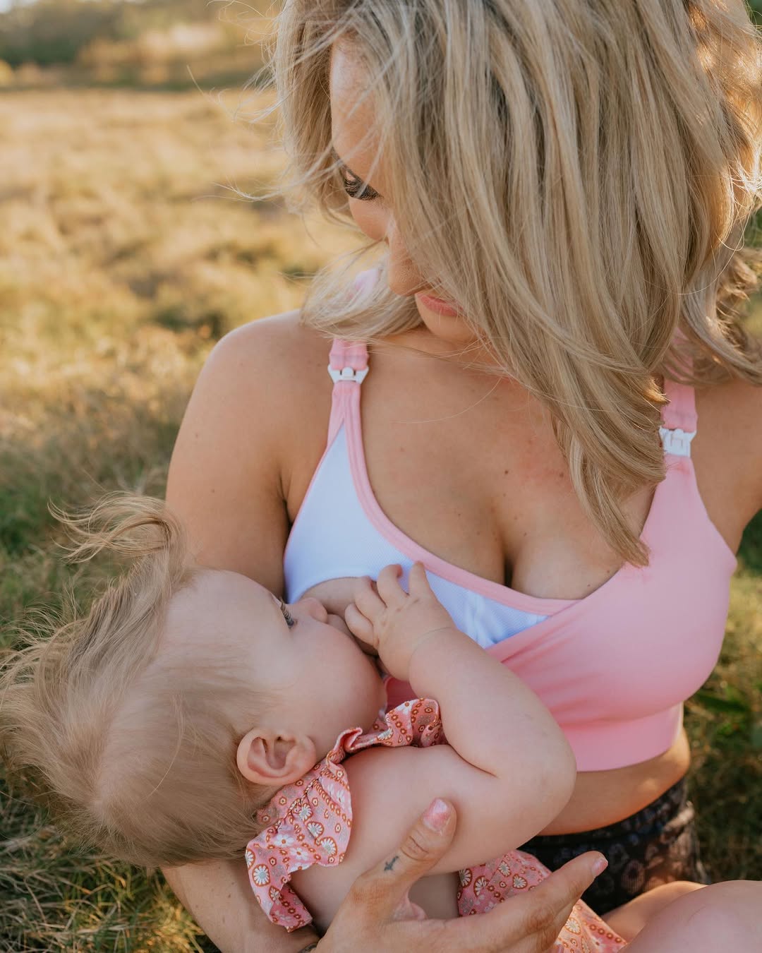 Smooth Maternity Sports Bra – Pink | Plum | Buttery Black