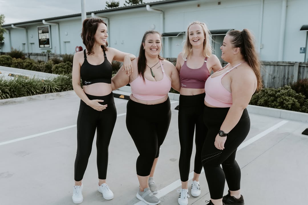 Smooth Maternity Sports Bra – Pink | Plum | Buttery Black