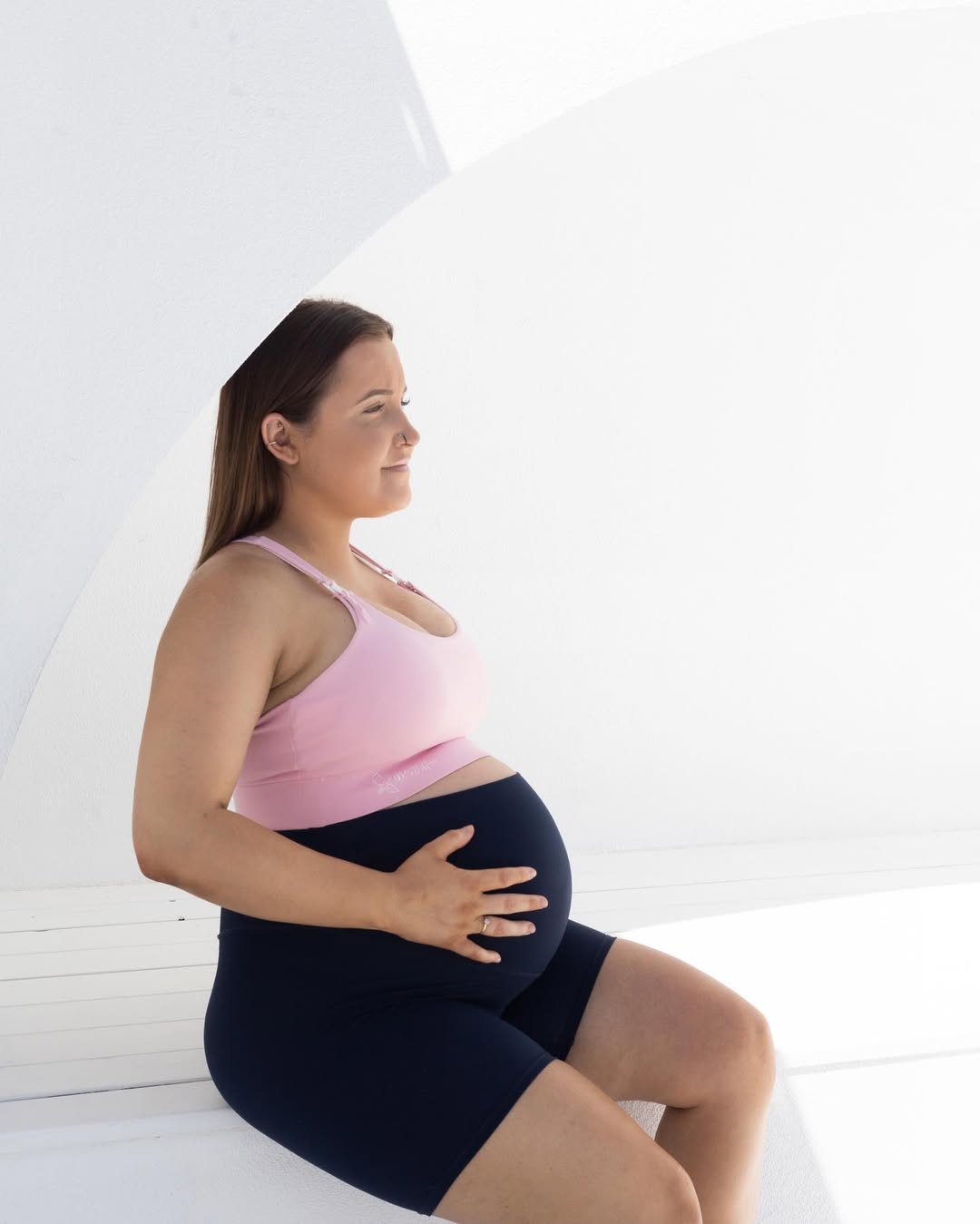 Smooth Maternity Sports Bra – Pink | Plum | Buttery Black